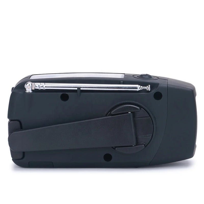 Bluejw Emergency Radio Hand Crank Solar/Dynamo Powered FM/AM/WB Weather Radio with LED Flashlight & Phone Charger - Portable Waterproof Handheld Flashlight for Outdoor Survival - Image 4